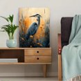 thumbnail image 5 of Qisvanset 12x16 Inch 2D Flat Framed Canvas Art, Blue Heron Lake Bird Tranquil Nature Coastal Marshland Wildlife Wall Art, 5 of 5