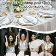thumbnail image 5 of 80 Pcs Wedding Folding Hand Fans Bulk Silk Fabric Chinese Handheld Foldable Clack Fans with Plastic Ribs for Party, Wedding Gifts, Line Dancing, Home Decorative (White), 5 of 6