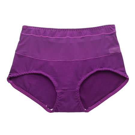 Upioiwer Cotton Seamless Underwear WomenPanty Line Underwear Women Women S New Comfortable And Sexy Cotton Hollow High Waist Translucent Lace Large Underwear Panty For Women Post Partum Undies