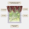thumbnail image 4 of Cortinas de ventana con cenefa tipo cascada Achim Ombre, color burdeos, 4 of 6