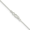 thumbnail image 5 of Auriga Fine Jewelry 925 Sterling Silver 0.95mm Diamond-cut Round Spiga Chain Necklace 18inch for Women, 5 of 6