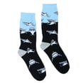 thumbnail image 2 of Sharks Swimming Socks from the Sock Panda (Adult Large - Men's Shoe Sizes 8-12), 2 of 3