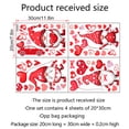 thumbnail image 3 of Valentine's Day Gnome Heart Wall Stickers - Self-Adhesive Removable Window Clings, Stickers for Refrigerator, Reusable Party Decoration, Cute Gnome Decor for Valentine's Day, A, 1pc, 3 of 7