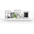 thumbnail image 2 of Ballucci 36" Floating Shelf, Wood Wall Mount Shelf with Invisible Bracket, 6" Deep, White, 2 of 9