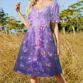 thumbnail image 4 of Lavender Short Sleeved Dress Summer Dresses Birthday Dress for Women Luxury 2025 Dress Party Night, 4 of 6