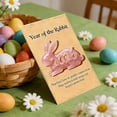 thumbnail image 4 of CaiYueKe Easter Bunny Greeting Card with Envelope, Cute Rabbit Pocket Card Gift for Holiday Celebration, Spring Party Favors, Classroom Exchange, Festive Greetings, 4 of 7
