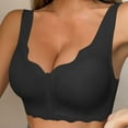 thumbnail image 6 of Xucatan Front Closure Bras for Women No Underwire Push Up Bra Plus Size Full Coverage Deep V Bralette Wireless T-Shirt Bra U Back Christmas gifts, 6 of 7