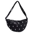 thumbnail image 3 of Bolso Bandolera para Mujer Con Forma Media Hobo Lona (lunares) Color Blanco, 3 of 8