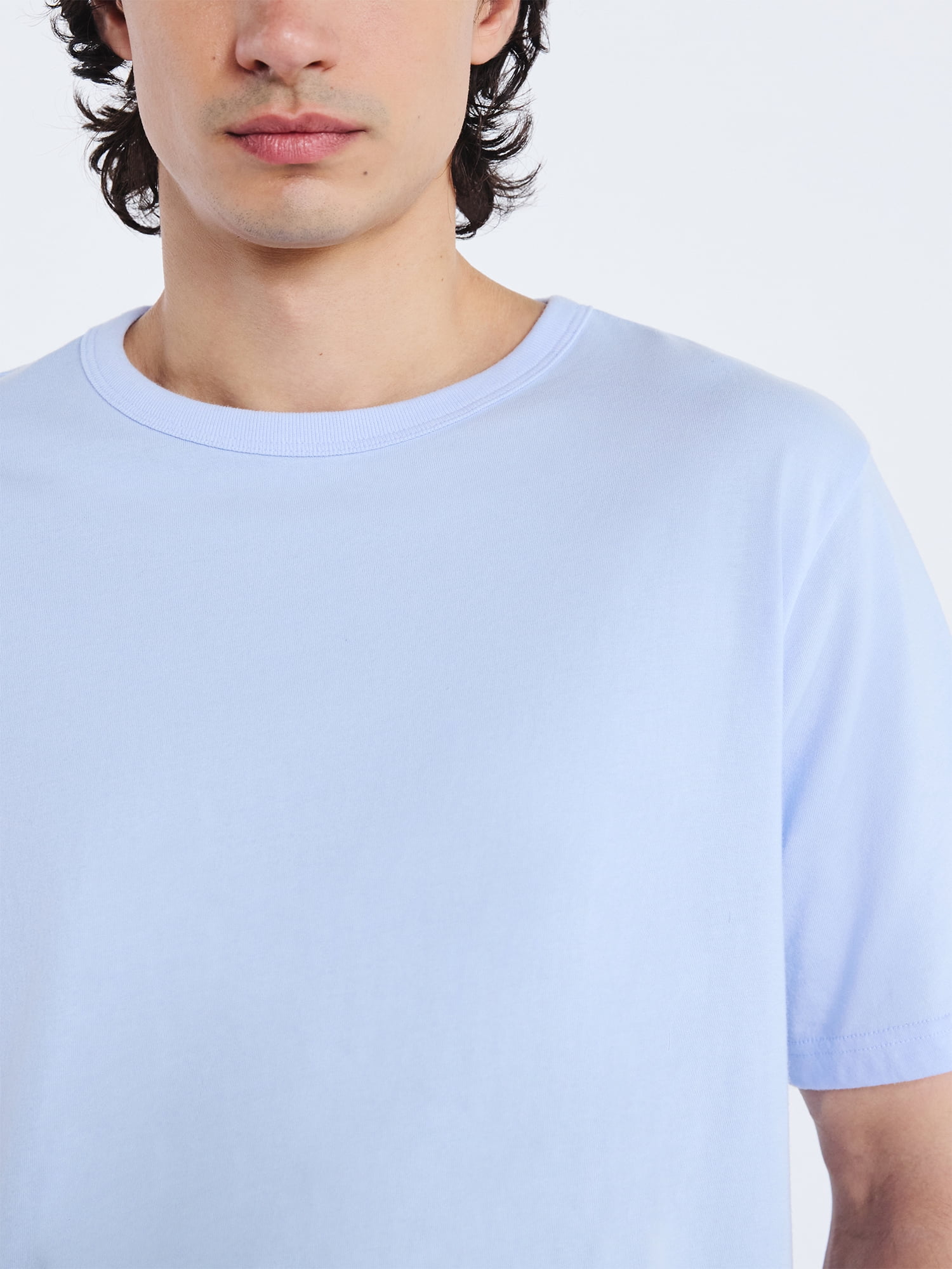 Free Assembly Men’s Everyday Cotton Tee with Short Sleeves, Sizes S-3XL