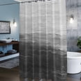 thumbnail image 3 of Abstract Ocean Shower Curtains for Bathroom, Black Gradient Oil Painting Texture Washable Fabric Shower Curtain with Hooks Waterproof Bathroom Decor Sets, 48 x 72 Inches, 3 of 9