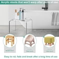 thumbnail image 6 of Acrylic Step Stool 9in Step Stools for Kids 250-LBS Capacity Rounded and Sturdy Corner Bedroom Kitchen Bathroom Assistance Step Stool Easy to Clean (1, Stool), 6 of 13