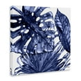 thumbnail image 4 of Stupell Industries Blue Hued Palms Botanical & Floral Painting Gallery Wrapped Canvas Art Print Wall Art, 17 x 17, 4 of 8