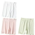 thumbnail image 2 of Bike Shorts for Girls - Toddler, Kid, Dance & Ice Silk Shorts Boyshort Panties Big Kids Soft Underwear, 3 Pack, 2-12 Years, 2 of 5
