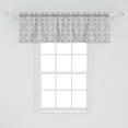 thumbnail image 2 of Ambesonne Victorian Window Valance, Continuous Floral Motif, 54" X 18", Eggshell and Purpleblue, 2 of 3