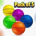 thumbnail image 7 of Bedwina Mini Basketballs - 6 Inch (Pack of 5) - Mini Hoop Outdoor Basketball Set & Indoor, Bright & Colorful Small Balls for Hoops & Pool Parties - Kids Party Favors, Game Prizes for Kids, 7 of 7
