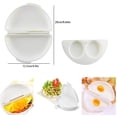 thumbnail image 2 of Microwave Omelette Maker Egg Omelette Maker Egg Tray Boiler Scrambled Eggs Maker Egg Boiler Fried Egg Poached Eggs for Microwave, Progressive, Microwaveable, Omelette Maker Kitchen Utensil 2PCS, 2 of 5