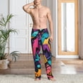 thumbnail image 4 of Salouo Vibrant Graffiti Urban Art Print Pajama Pants for Men, Lounge Pants Elastic Waistband Casual Men's sleepwear Loungewear Sleep Pajama Pant -X-Large, 4 of 7