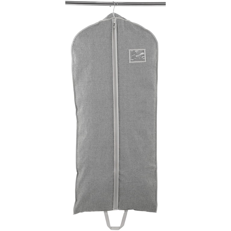Better Homes & Gardens Hanging Garment Bag, 54" Gray photo 2