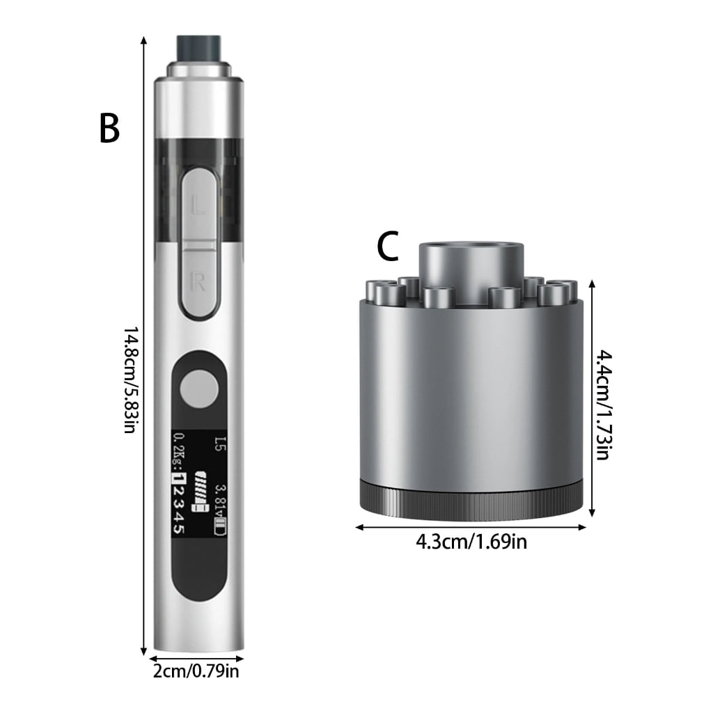 MOMOJIA Long Battery Life Rechargeable Screwdriver Kit for DIY Projects Professional Use Electric
