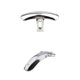 thumbnail image 3 of 2pcs Motorcycle Front/Rear Fender Mudguard Direct Replacement for Honda CG 125 Stainless Steel (32cm+55cm), 3 of 5