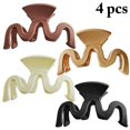 thumbnail image 2 of Pince à Cheveux Mat: 4PCS Grande Pince à Cheveux Simple Pince à Mâchoire Pince à Cheveux Barrette de Prise, 2 of 10