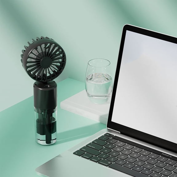 Hwkond Misting Fan Portable Misting Fan USB Rechargeable Fan 4-speed Airflow Neck Hanging Suitable For Travel Home Office And Bedroom on Clearance