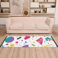 thumbnail image 2 of Yayeee Hallway Runner Rug 2'x6' Non Slip Machine Washable with Rubber Backing, Retro Round, 2 of 8