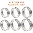 thumbnail image 3 of 18Pack Engraving Ready Stainless Steel Rings for Jewelry and DIY Projects, 3 of 8