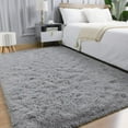 thumbnail image 2 of Nefoso Shag Area Rug, 8ft x 10ft Soft Fluffy Area Rugs for Living Room Bedroom Decor Carpet, Light Gray, 2 of 10