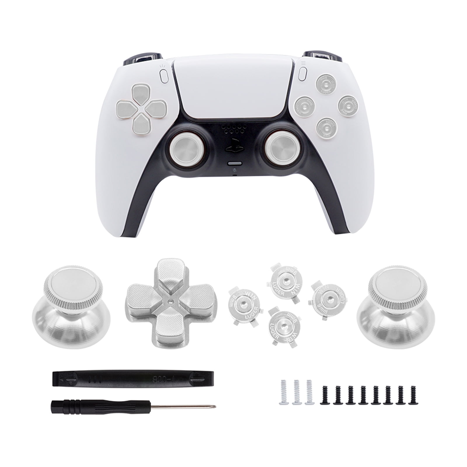 Para ABXY D-Pad PS5 Game Controller mango botones de metal parte BST 