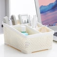 thumbnail image 5 of Desk Organizer, Pen Pencil Remote Control Holder - Desktop Container with 4 Compartments - Multi-Functional Table Storage Box for Home and Office, 5 of 8