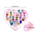 thumbnail image 3 of 36Pcs Cartoon Rings Kids Resin Open Finger Rings Girl Rhinestone Jewelry with Storage Box  Bright Rhinestone, 3 of 10