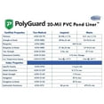 thumbnail image 3 of PVC 5 ft. x 10 ft. - 20-Mil Pond Liner PVC Liner Only, 3 of 5