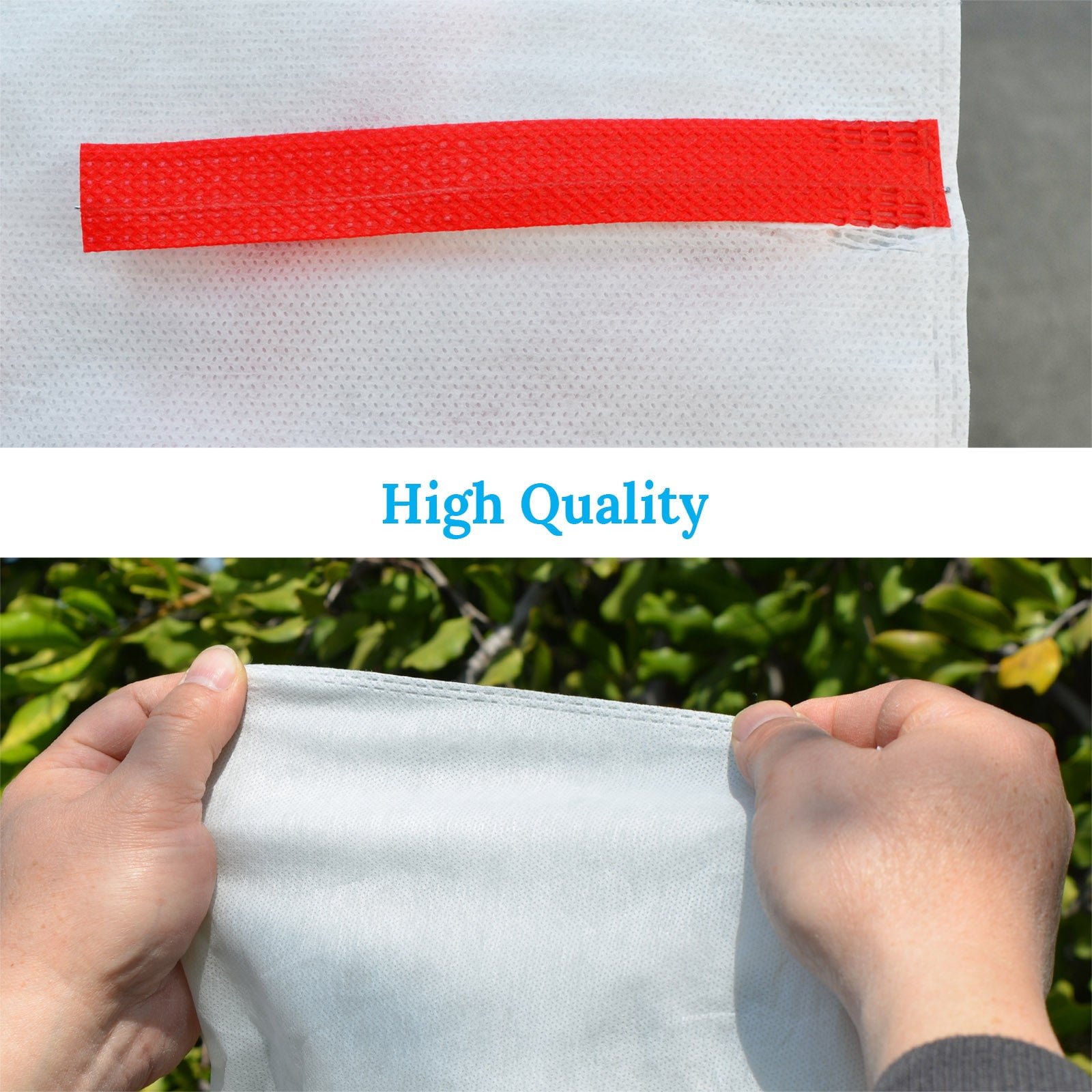 SOLAXO 50pcs Garden Plant Fruit Protect Drawstring non-wove Bag Anti Insect Bird Netti Outdoor Use