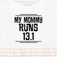 thumbnail image 4 of Inktastic Mommy Runs Half Marathon Girls Baby Dress, 4 of 5