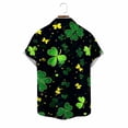 thumbnail image 5 of Tauxra Mens Casual Short Sleeve Button Down Shirt, Printed Loose Shirt for Summer, Breathable Polyester Top for Outdoor and Daily Use, 5 of 6