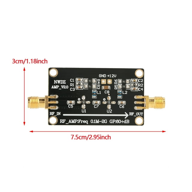 Amplificador de bajo ruido, amplificador de banda ancha RF LNA Amplificador de bajo ruido LNA Materiales ecológicos