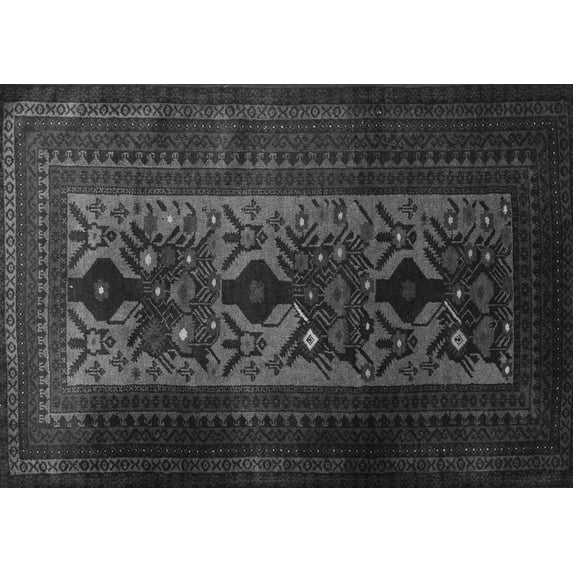 Ahgly Company Indoor Rectangle Persian Gray Traditional Area Rugs, 8' x 10'