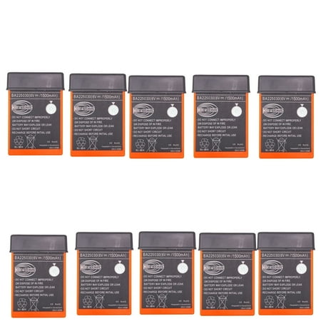 10-Pack Ni-Mh Battery BA225030 For HBC Crane Remote Pump Truck BA225030 6V 1500mAh Battery