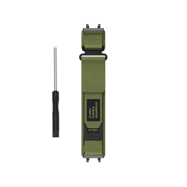 Outdoor Nylon Strap For Mountaineering Industrial Style Watch Band With Connector Adjustable & Durable