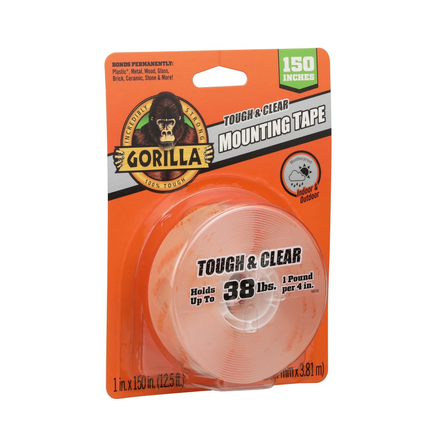 Tough & Clear Ruban adhésif XL 150 pouces