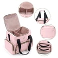 thumbnail image 4 of Bolsa de maquillaje BAFAMYE grande con 2 fundas extraíbles, color rosa, 4 of 6