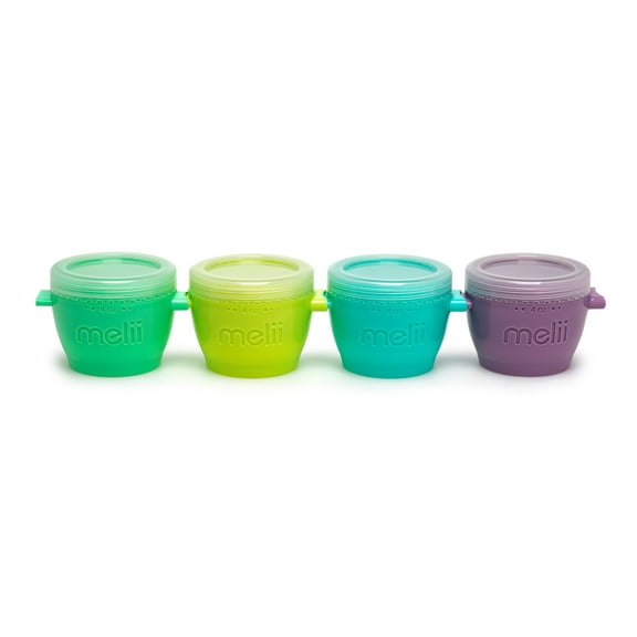 melii Snap & Go Pods for Baby Food and Snack Storage 4 oz 4 pack