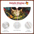 thumbnail image 4 of KLL Butterfly Flower Plant Skull Christmas Tree Skirt 36" ,Party Decorations Farmhouse for Christmas Decorations Holiday Party, 4 of 6