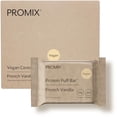thumbnail image 1 of Barras de hojaldre de proteína vegana Promix Nutrition | Dulce crujiente de malvavisco alto en proteínas y bajo en calorías | Kosher, sin soja - Vainilla francesa, 1 of 5