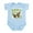 Sky Blue, variant on CafePress - Walkin Body Suit - Baby Light Bodysuit, Size Newborn - 24 Months