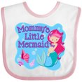 thumbnail image 3 of Inktastic Mommy's Little Mermaid Girls Baby Bib, 3 of 4