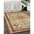 thumbnail image 2 of Ahgly Company Indoor Round Traditional Brown Red Persian Area Rugs, 4' Round, 2 of 6