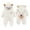 White, variant on Ccpelsie Baby Newborn Baby Bear Onesie Thin Fleece Footie Romper Snowsuit Hooded Jumpsuit Bodysuit Winter Outwear Boy Girl(Grey,3-6 Months)