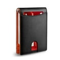 thumbnail image 1 of Leather Slim Smart Wallet for Men Credit Card Holder Money Clip, 1 of 5